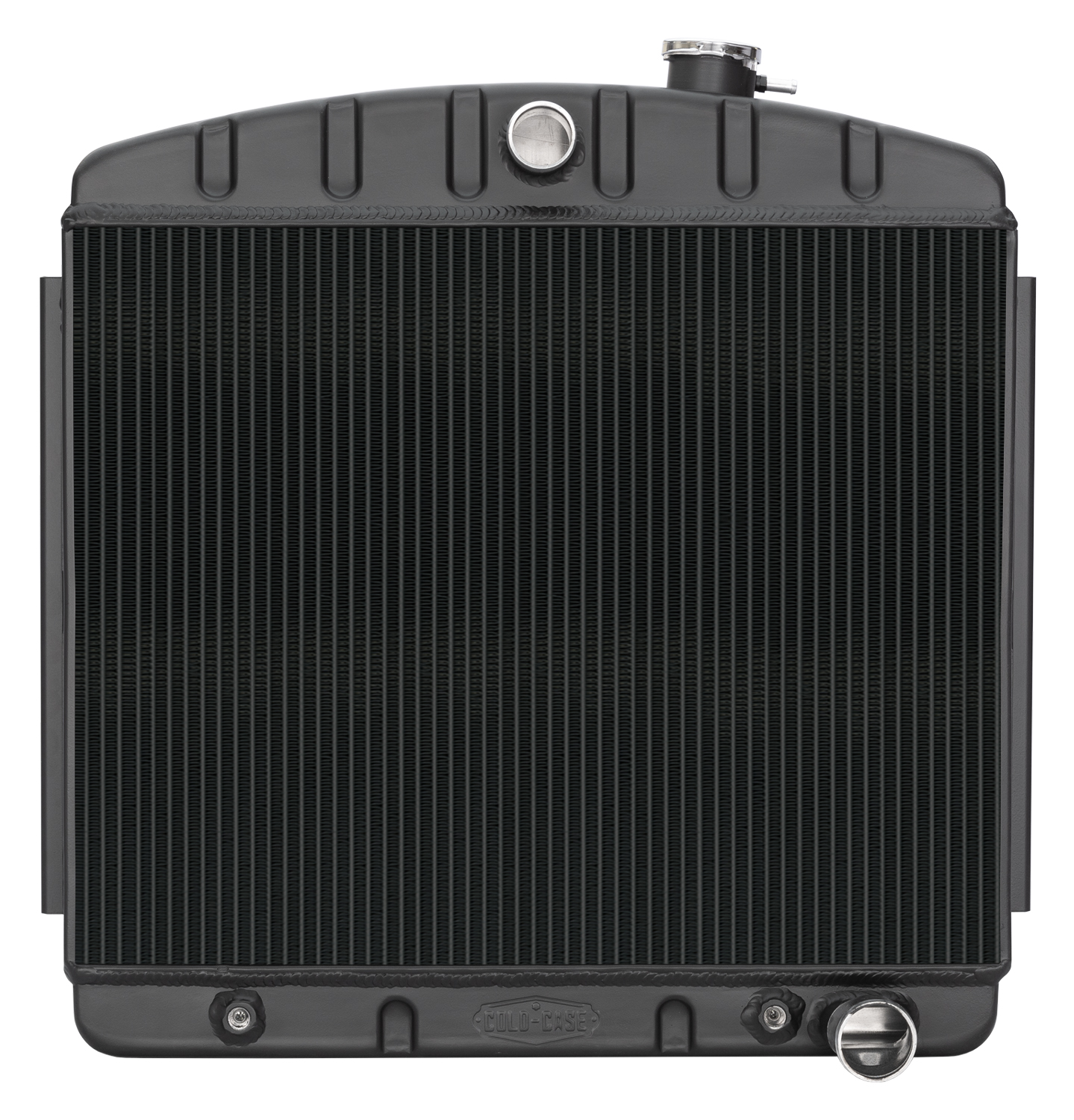 55-57 Tri-5 Chevy | V8 Mount | Aluminum Radiator | Black Night Rider ...